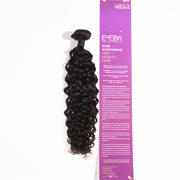 Brazilian human hair wet and wavy weave  LJ105